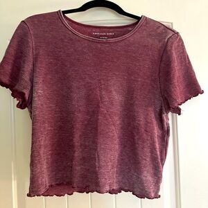 Burgundy American Eagle Top